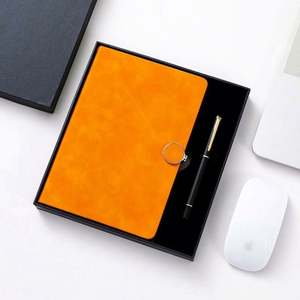 Carnet de notes magnétique personnalisable en cuir PU avec stylo, coffret cadeau promotionnel de luxe rechargeable 2025 pour entreprise - Product Image 3