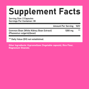Meilleures ventes : Capsules de haricot blanc avec haricot commun, soutient le système immunitaire, 1200 mg par portion, favorise la digestion des amidons - Product Image 2