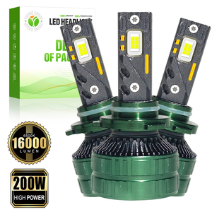 Kit de phares LED P11B H4 Hi/Lo Beam 200W 16000LM 6500K Blanc Puce SMD3570 Lumière avant automobile pour <span class=keywords><strong>Toyota</strong></span> Honda Nissan Mazda - Product Image 1