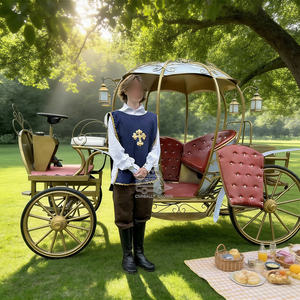 Arrivée d'une limousine de mariage et de tourisme, d'une calèche de style anglais, d'une calèche de prince, d'une calèche à chevaux, d'une calèche incroyable, d'un cabriolet, d'une caravane - Product Image 4