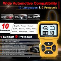 12V OBD II Lector DE CÓDIGO DE VEHÍCULO Nuevo Amarillo V750 Herramientas de diagnóstico automotriz Escáner OBD2