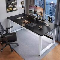 Bureau double simple pour chambre à coucher, usage domestique, bureau d'étude, bureau d'écriture simple, bureau rectangulaire, bureau d'ordinateur