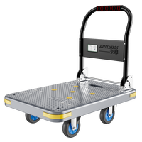Chariot de manutention robuste en PP, type OEM, à 4/5 roues, pliable, pour supermarché et atelier
