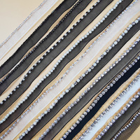 FANTAISIE Organza Sangle Avec Strass Chaîne Dentelle Garnitures Griffe Strass Perlé pour Coiffure Sacs DIY Vêtements Accessoires