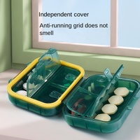 Boîte à pilules en plastique transparent imprimé de logo personnalisé 7 jours pharmacie dispensaire médicaments comprimés organisateur de stockage PP étui de voyage
