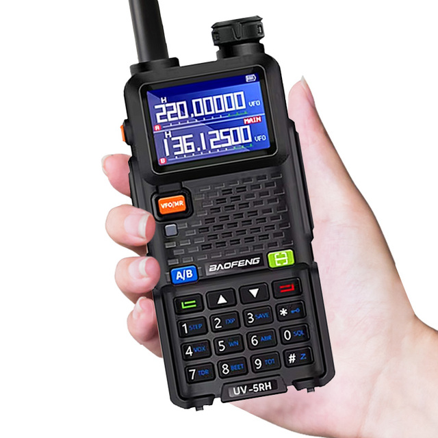 Uv-5rh Walkie Talkie Bf UV-5RH Full Bands Frequency Type-C Charger Upgraded UV 5RH Transceiver Ham Two Way Radio Baofeng 15W