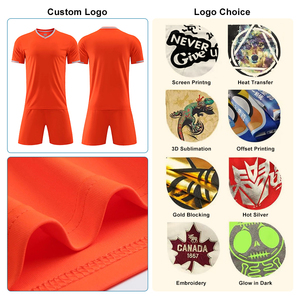 High Quality Custom Logo Premium Crew Neck <b>Short</b> Soccer <b>Jerseys</b> 2025 Football Kits 100% Polyester Breathable Quick Dry Men's - Product Image 3