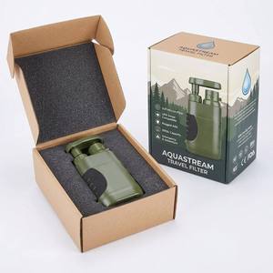 Filtro de Agua Portátil para Exteriores, Bomba Manual de 2 Etapas de Filtración, Verde con Empuñadura Negra para Camping, Senderismo y Viajes - Product Image 5