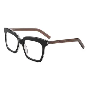 2024 yeni tasarım dayanıklı moda asetat optik boy cam erkekler kadınlar için gözlük camı çerçeveleri