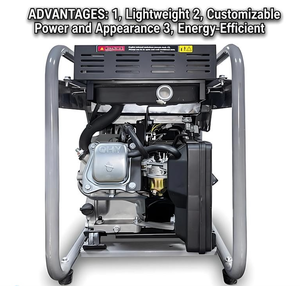 KULLER KU2500 5Kvaガソリン発電機2200W 4ストローク空冷エンジン6L燃料タンク自動/リコイル始動 - Product Image 1