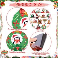 Aimants de réfrigérateur magnétiques à thème de Noël avec forme personnalisable, imperméables, réutilisables, écologiques, cadeau pour la décoration de la cuisine ou du bureau