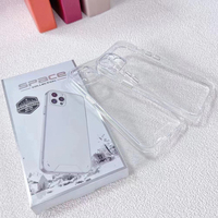 Funda Protectora de Lujo a Prueba de Golpes para 17 16 15 14 13 12 11 Pro Max, Muestra Gratis, Acrílico+TPU, Varios Colores