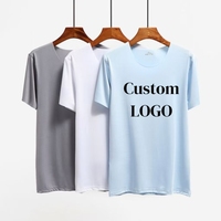 T-shirt d'été pour homme, col rond, fin, sans couture, manches courtes, 100% coton, haute élasticité, séchage rapide, anti-rides, formel, pour la course à pied
