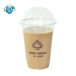 Wholesale cheaper price juice beverage cold drinking PET cup s with Lids