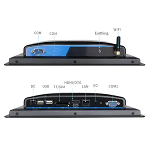 Touchthink 10.1 11.6 12.1 Inch Android 6.0 3mm Embedded IP65 Industrial Android Panel Pc For Automation Factory