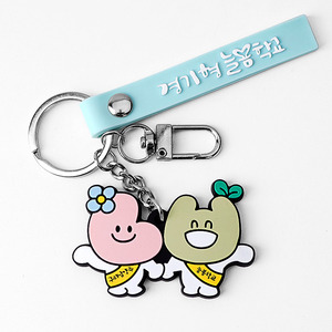 Factory Customization Durable Soft Rubber PVC Key Chains Key Rings Pendants Giveaways