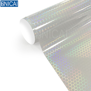 NICAI 1,52x30M autocuración adhesivo extraíble PVC coche vinilo envoltura antiarañazos protección UV <span class=keywords><strong>0</strong></span>,5mm espesor púrpura estilo deportivo - Product Image 4
