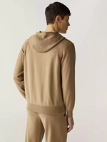 Haut en tricot à capuche zippé à manches raglan et pantalon assorti à taille élastique 100 % cachemire, ensemble deux pièces pour homme, idéal pour se détendre et voyager