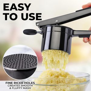 Outils pour fruits et légumes <span class=keywords><strong>Presse</strong></span> à pommes de terre manuelle professionnelle à usage intensif <span class=keywords><strong>Presse</strong></span>-purée à pommes de terre en acier inoxydable 3 en 1 - Product Image 2