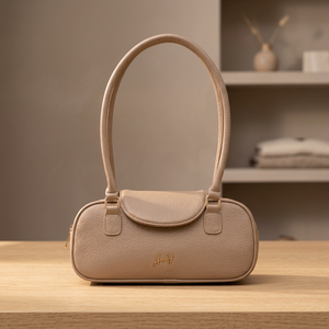 Nouveauté Sac à bandoulière pour femme en cuir texturé mat, style coréen, design contemporain, fermeture éclair étanche - Product Image 3