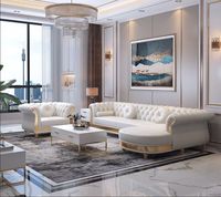 Hochwertige italienische Leder Luxus modulare Sofa garnitur Weiße Villa Sofa für Wohnzimmer & Hotel Echte Leder möbel