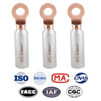 Connecteurs de câble à bornes à vis en cuivre et aluminium série DTL, avec bornes à sertir bimétalliques, fournis directement par l'usine