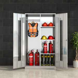 Leica Stainless Steel Fire Cabinet 4 Layers With Lock For Office Emergency Supplies Storage - Product Image 2