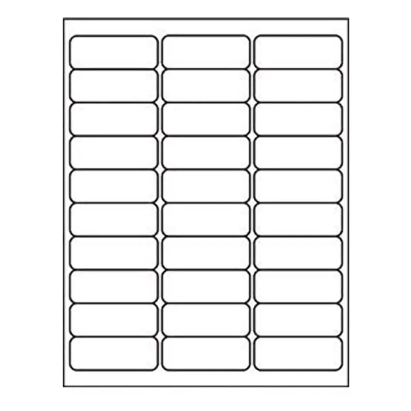 Factory Price A4 Sheet Adhesive Address Labels 30 Up Barcode Feature For Laser Inkjet Printer Packages Shipping Labels