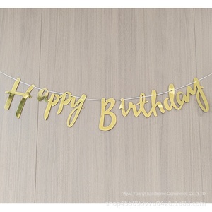 Ins bandiera congiunta lettere di <span class=keywords><strong>compleanno</strong></span> abbronzanti <span class=keywords><strong>buon</strong></span> <span class=keywords><strong>compleanno</strong></span> oro rosa argento bandiera decorazione festa - Product Image 4