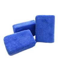 Éponge de polissage de nettoyage de beauté pour voiture tampon en mousse à récurer bloc applicateur de cire carré microfibre entretien de voiture de haute qualité propre