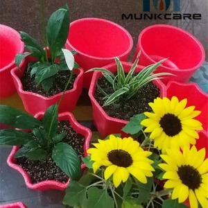 Vases en plastique EPP, densité 30, couleur rouge, personnalisables pour plantes d'intérieur - Product Image 1