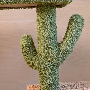 Pohon Kucing Mewah Modern 4 Tingkat Grosir dengan Bingkai Panjat Interaktif Kayu dan <span class=keywords><strong>Sisal</strong></span>, Tiang Garukan Kucing, Kemasan Karton - Product Image 3