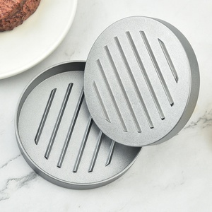 Novo Molde de Metal Antiaderente para Hambúrguer Smash <span class=keywords><strong>Burger</strong></span> com Base para Descongelamento de Carne e Churrasco - Product Image 3