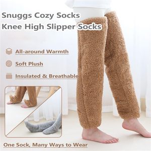 Hot Bán Fluffy Dày Mờ Đùi Cao Vớ Chân Sang Trọng Ấm Áp Dài Thoải Mái Dép Vớ Vớ - Product Image 6