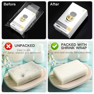 POF <b>Heat</b> Shrink <b>Wrap</b> Bags 4X6 Inch 1 Mil Clear Film for Gift Craft Sealing - Product Image 4