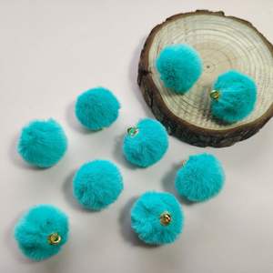 ลูกปัดจี้ยัดนุ่นสีสันสดใสน่ารักขนาด20มม. สำหรับทำเครื่องประดับ - Product Image 4