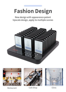 Khách sạn bồi bàn dịch vụ không dây gọi điện thoại của khách phân trang hệ thống khách hàng hàng đợi beeper Coaster máy rung máy nhắn tin cho nhà hàng - Product Image 2