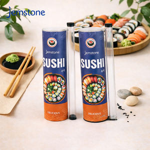 Tube en carton personnalisé imprimé pour sushi, emballage de rouleaux de sushi, tube en papier de qualité alimentaire avec bouteille de sauce soja - Product Image 3