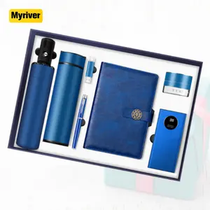 Myriver 노트북 비즈니스 선물 세트 실용 토론 기념품 컵 선물 상자 노트북 서명 펜 컵 포함