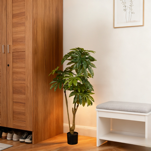 Árbol Artificial de Aralia Japonesa de Plástico Altamente Realista de 120 cm, Árbol Elegante de Hoja Perenne para Decoración del Hogar, Nifloral, Gran Venta - Product Image 6