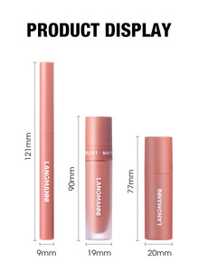 Nuevo Producto 6-color Lip Set <span class=keywords><strong>3</strong></span>-en-1 Larga duración Vegan Matte Lip Liner Lipstick Liquid Lipstick Set - Product Image 5