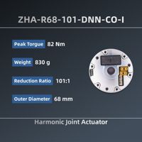 Module d'actionneur de joint robotique harmonique ZBDynamiX 101:1 ZHA-R68-101-DNN-CO-I pour robot collaboratif humanoïde et robot chien désherbeur