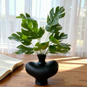 Hojas Artificiales de Monstera, Planta de Seda, Decoración de Escritorio, Paquete de Varias Piezas, Decoración Ecológica para el Hogar, Accesorios para Fotografía de Bodas - Product Image 5