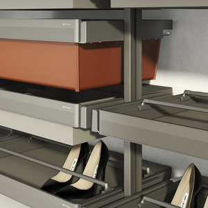 Cooper Open Wardrobe <b>Shelf</b> Floor To Ceiling Standing Type Clothing Organizer Stainless Steel Rectangle <b>Bedroom</b> Storage Rack - Product Image 2