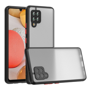<span class=keywords><strong>เคส</strong></span>กันกระแทกแบบด้าน รุ่น TPU+PC สำหรับ <span class=keywords><strong>A42</strong></span> <span class=keywords><strong>5G</strong></span>  แบบใสกึ่งโปร่งแสง พร้อมขอบปุ่ม - Product Image 2