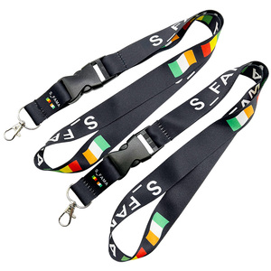 Chất lượng cao tùy chỉnh cổ dây buộc khuyến mại bán buôn pokmon dây buộc tình yêu màu hồng dây buộc - Product Image 2