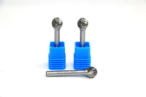 Fresa rotativa de carburo de tungsteno con punta esférica D12, dientes cruzados para desbarbado y pulido de metales, broca para amoladora de 6 mm - Product Image 2