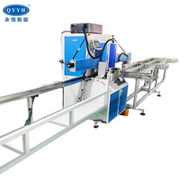 Machine de découpe automatique d'aluminium adaptée à la fabrication de grilles de climatisation, avec alimentation automatique et système CNC
