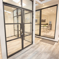 Fenêtre en aluminium à rupture de pont thermique personnalisable PRIMA, ouverture vers l'intérieur, avec isolation phonique et thermique pour balcon