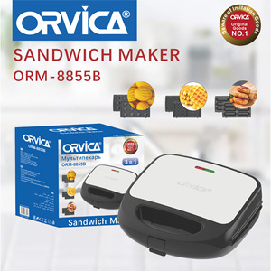ORVICA Cross-Border European Standard Breakfast <b>Maker</b>, 3-in-1 <b>Waffle</b> <b>Maker</b>, Multifunctional Kitchen and Home Convenient Sandwich - Product Image 2
